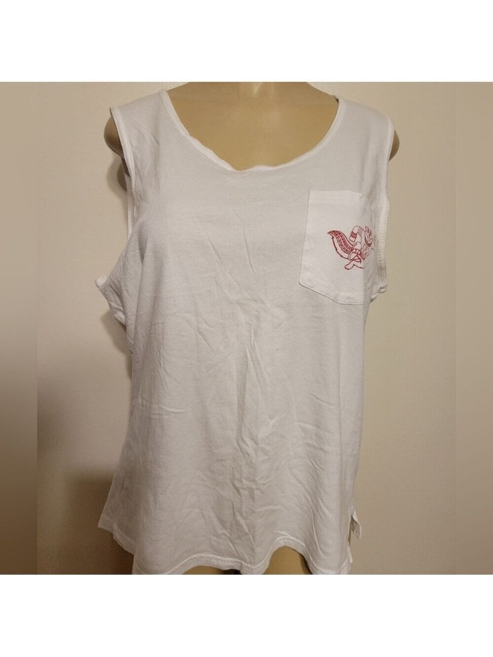 PINK GOLPHER NATION Victoria Secret White Sleeveless Top